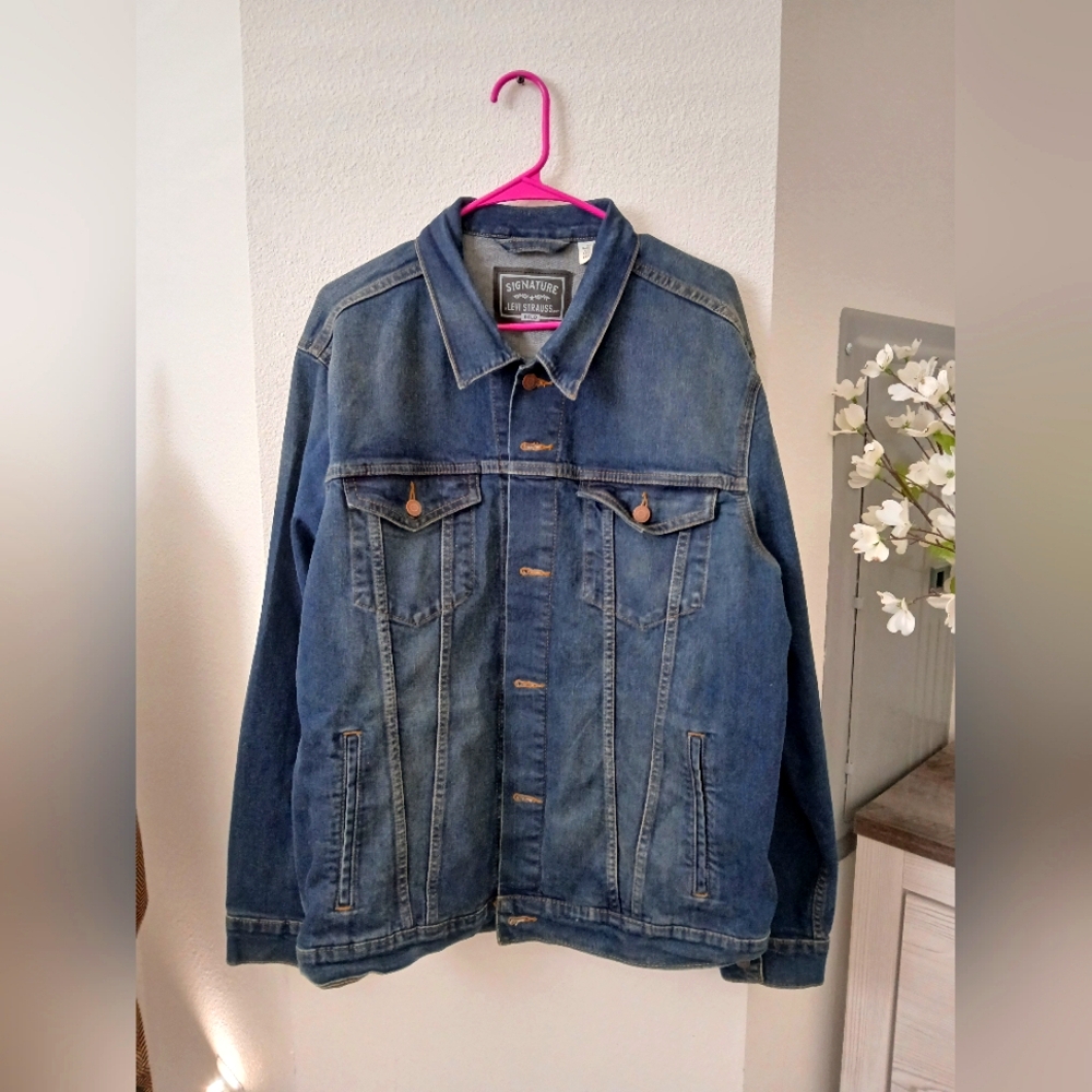 Levi strauss jeans jacket Stretchable large